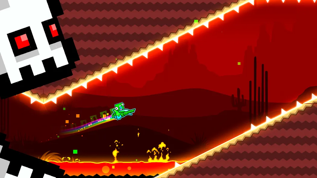 Взломанная Geometry Dash SubZero [MOD: безлимитные попытки и открыты уровни] на Андроид — скриншот 2
