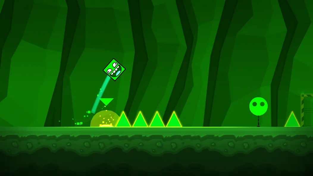 Взломанная Geometry Dash World [MOD: открыты все уровни и скины] на Андроид — скриншот 5