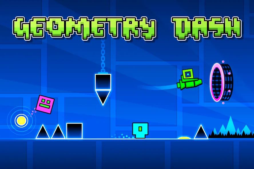 Взломанная Geometry Dash Lite [MOD: новые уровни и улучшенная графика] на Андроид — скриншот 1