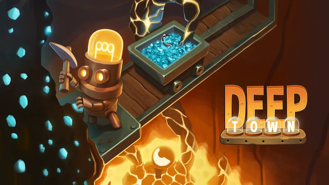 Deep Town: Idle Mining Tycoon [MOD: безлимитные ресурсы и ускоренная добыча] (Бесплатно / APK) — скриншот 1