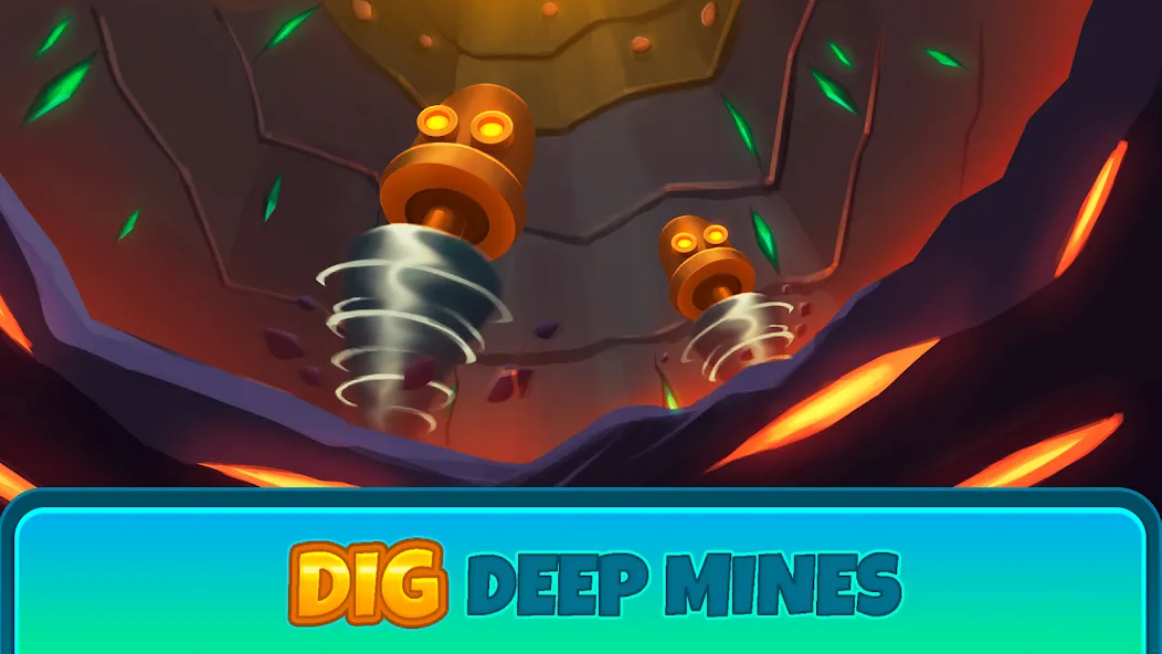 Deep Town: Idle Mining Tycoon [MOD: безлимитные ресурсы и ускоренная добыча] (Бесплатно / APK) — скриншот 4