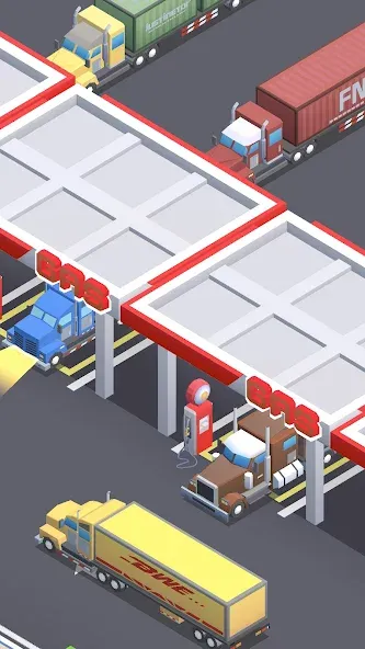 Travel Center Tycoon [MOD: безлимитные деньги и ускоренная прокачка] на Андроид — скриншот 2