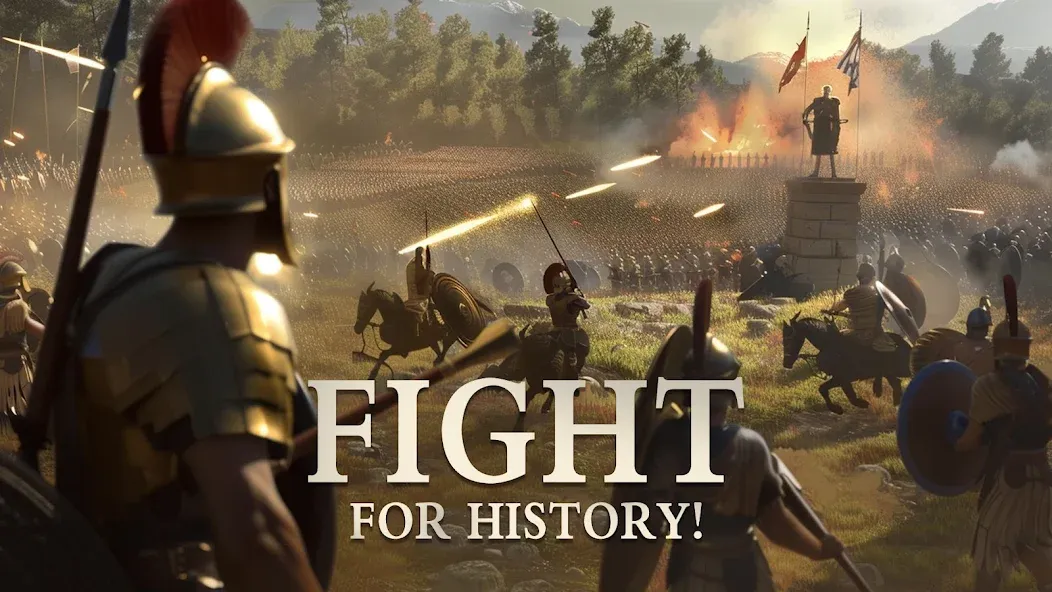 Скачать взлом Grand War: Rome Strategy Games [MOD: безлимитные деньги и ресурсы] — скриншот 1