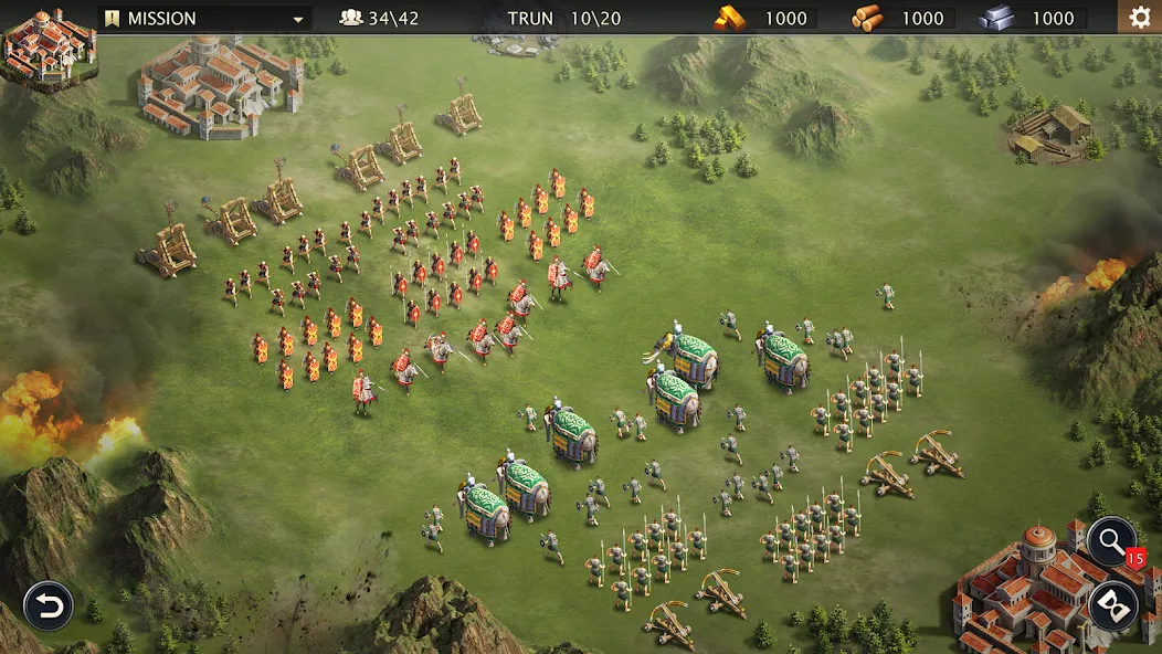 Скачать взлом Grand War: Rome Strategy Games [MOD: безлимитные деньги и ресурсы] — скриншот 4