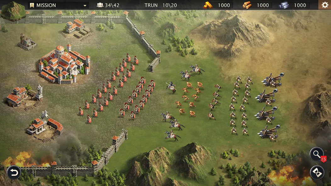 Скачать взлом Grand War: Rome Strategy Games [MOD: безлимитные деньги и ресурсы] — скриншот 5