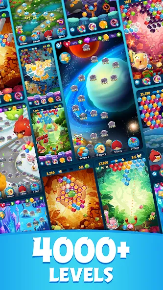 Скачать взлом Angry Birds POP Bubble Shooter [MOD: безлимитные бустеры и жизни] — скриншот 2