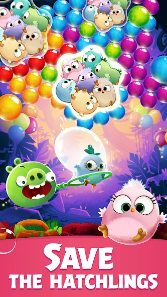 Скачать взлом Angry Birds POP Bubble Shooter [MOD: безлимитные бустеры и жизни] — скриншот 3