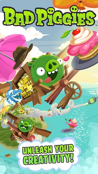 Bad Piggies [MOD: безлимитные ресурсы и открыты все уровни] (Бесплатно / APK) — скриншот 1