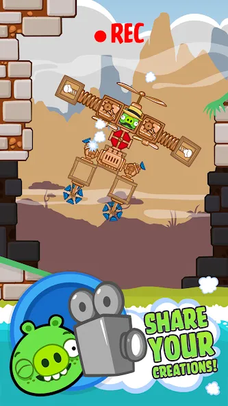 Bad Piggies [MOD: безлимитные ресурсы и открыты все уровни] (Бесплатно / APK) — скриншот 5