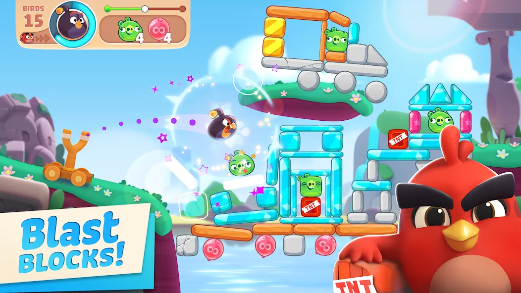 Angry Birds Journey [MOD: безлимитные жизни и открыты все уровни] — Скачать бесплатно (APK) — скриншот 1