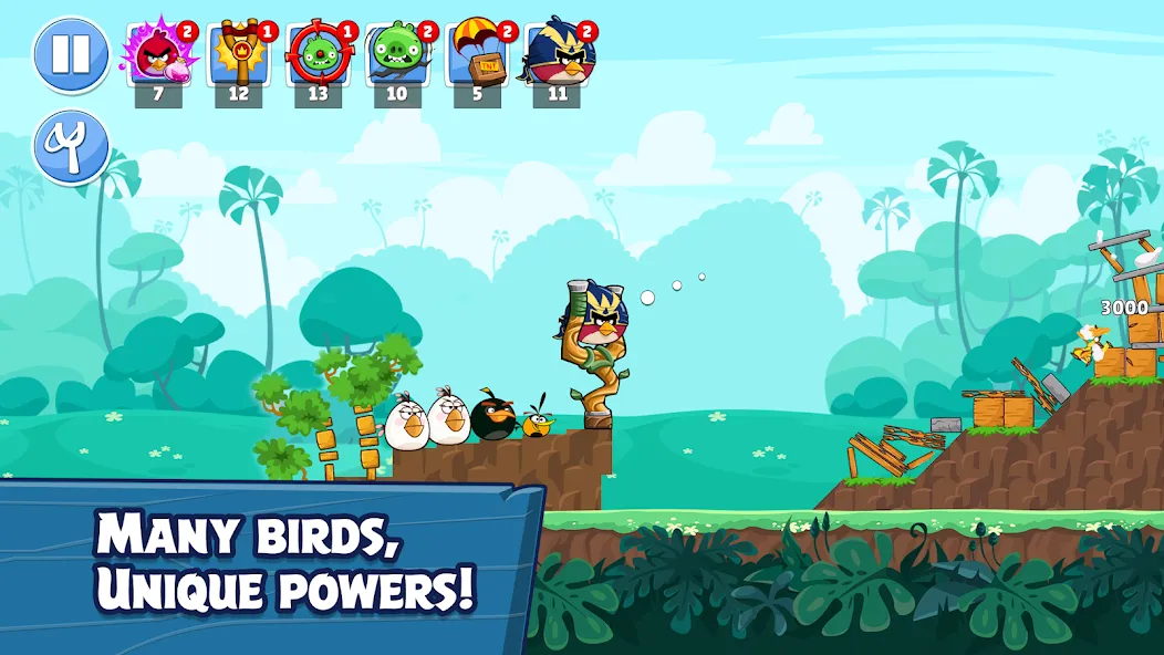 Скачать Angry Birds Friends [MOD: безлимитные монеты и усилители] на телефон — скриншот 3