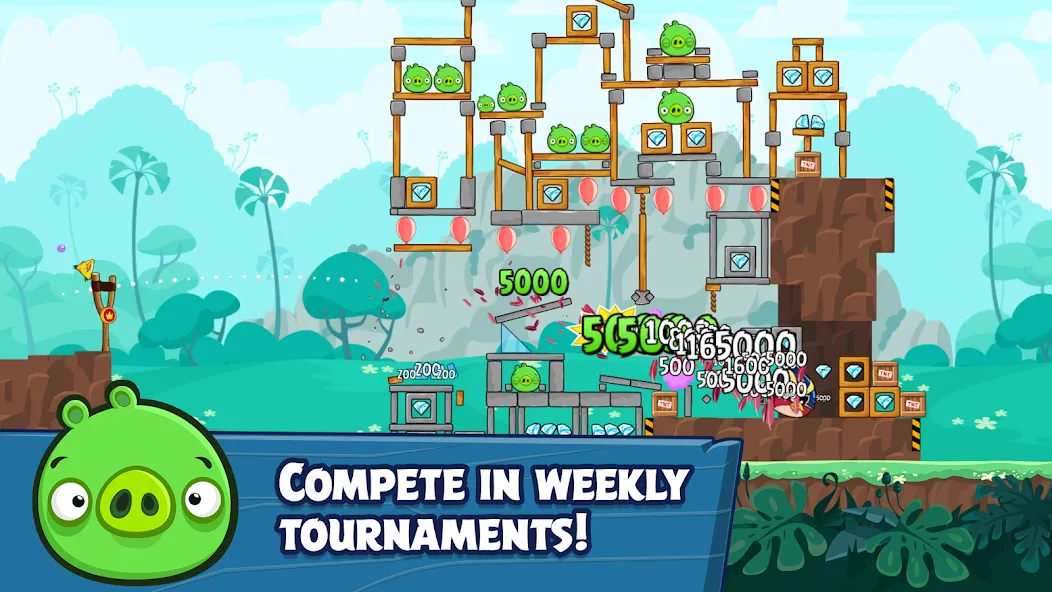 Скачать Angry Birds Friends [MOD: безлимитные монеты и усилители] на телефон — скриншот 4