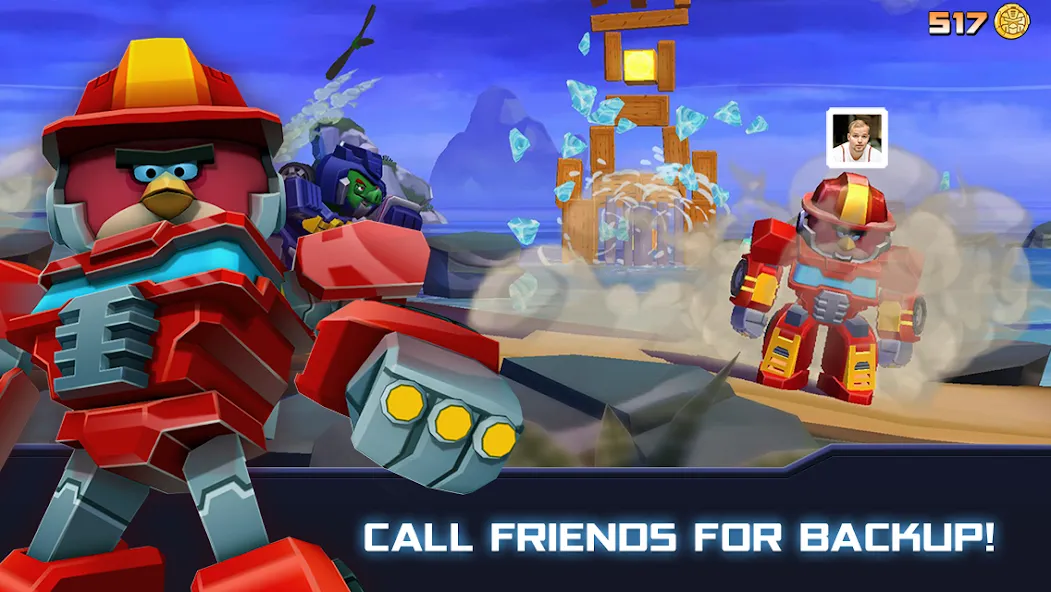 Взломанная Angry Birds Transformers [MOD: безлимитные монеты и алмазы] на Андроид — скриншот 3
