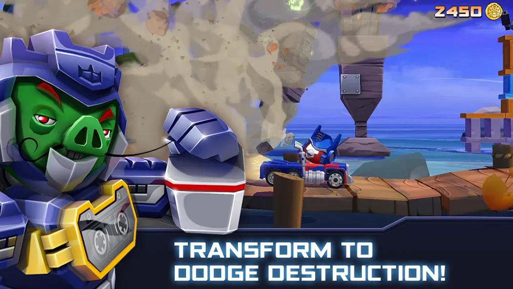 Взломанная Angry Birds Transformers [MOD: безлимитные монеты и алмазы] на Андроид — скриншот 4