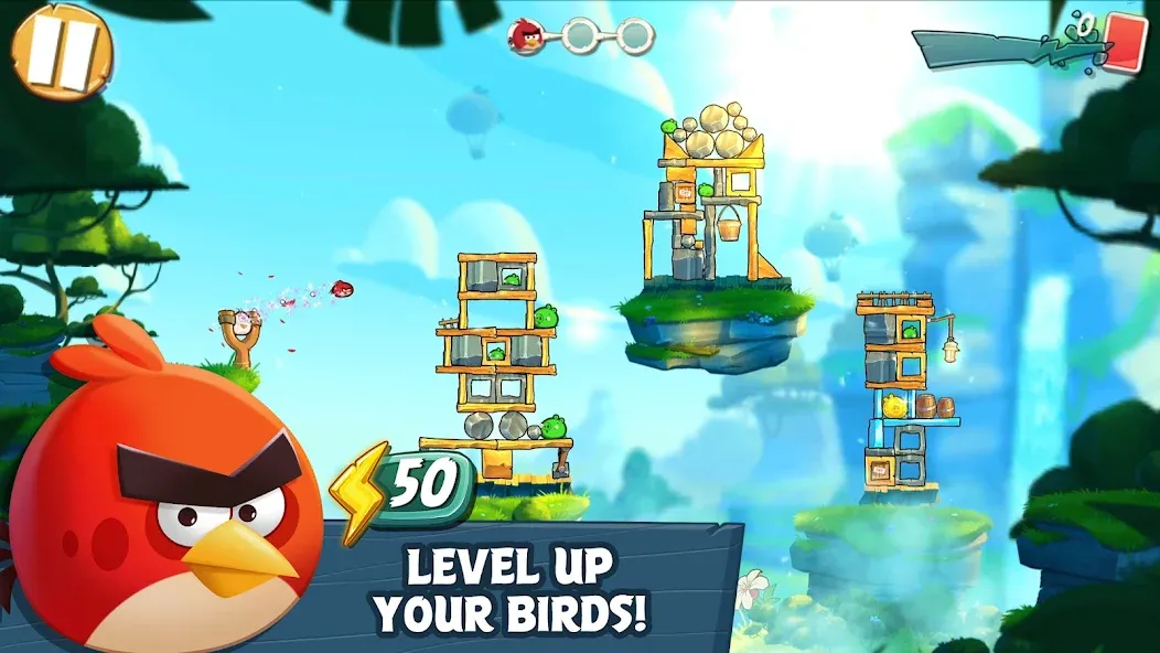 Скачать Angry Birds 2 [MOD: безлимитные монеты и все уровни] — скриншот 2