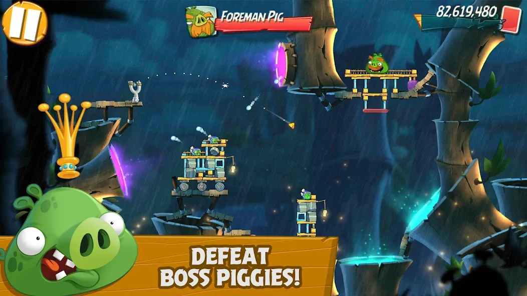 Скачать Angry Birds 2 [MOD: безлимитные монеты и все уровни] — скриншот 4