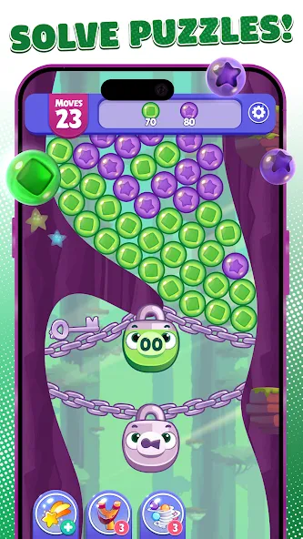 Angry Birds Dream Blast [MOD: безлимитные жизни и ходов] последняя версия — скриншот 2