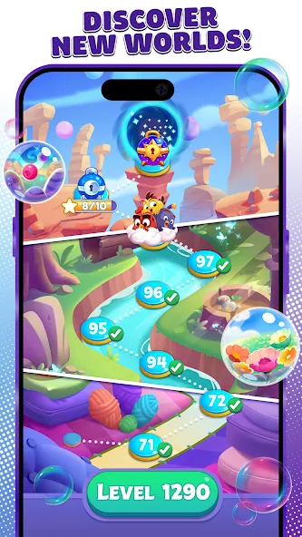 Angry Birds Dream Blast [MOD: безлимитные жизни и ходов] последняя версия — скриншот 5