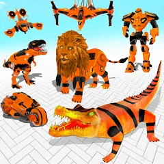 Robot Game Transform Crocodile [MOD: безлимитные деньги и оружие] (Бесплатно / APK)