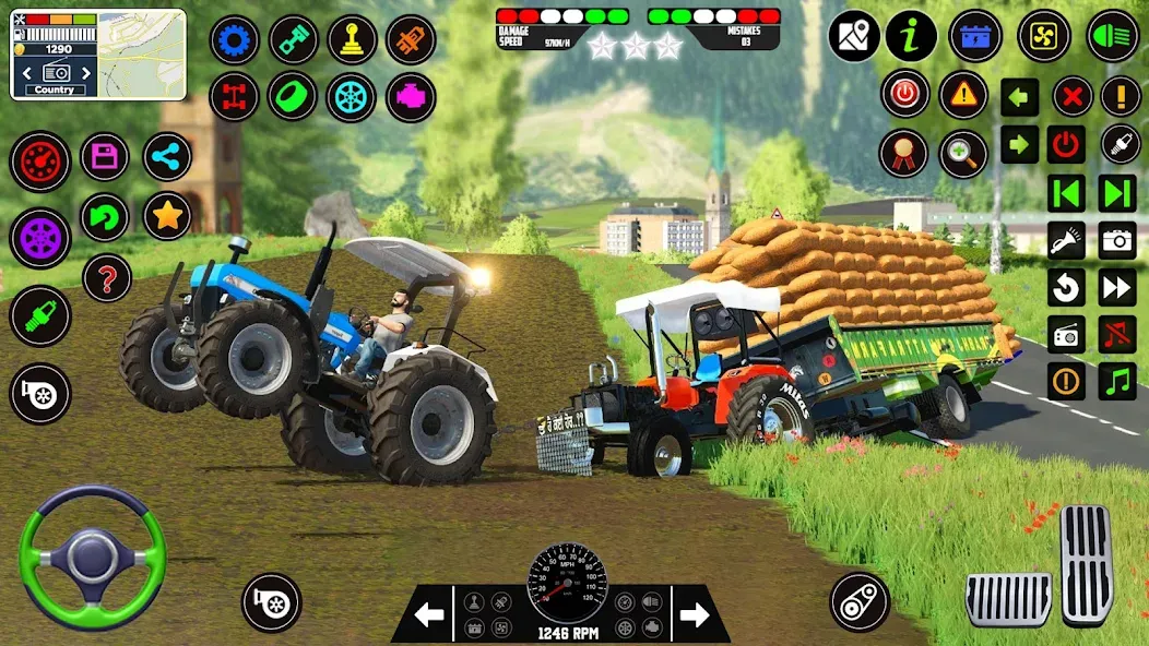 Indian Tractor Farming Games [MOD: безлимитные деньги и все тракторы открыты] последняя версия — скриншот 1