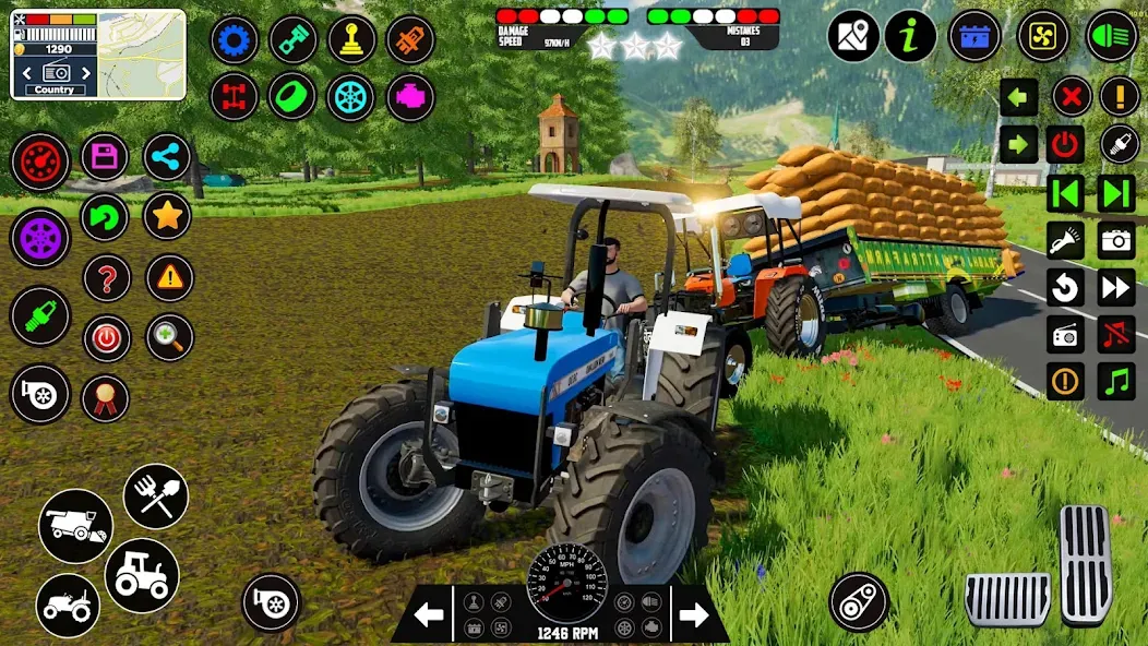 Indian Tractor Farming Games [MOD: безлимитные деньги и все тракторы открыты] последняя версия — скриншот 4