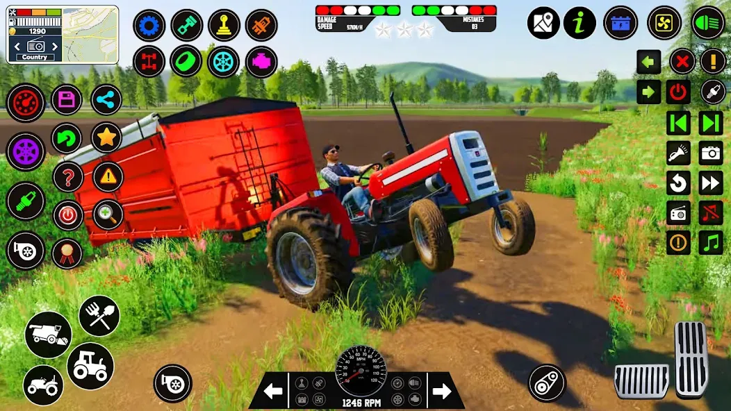 Indian Tractor Farming Games [MOD: безлимитные деньги и все тракторы открыты] последняя версия — скриншот 5