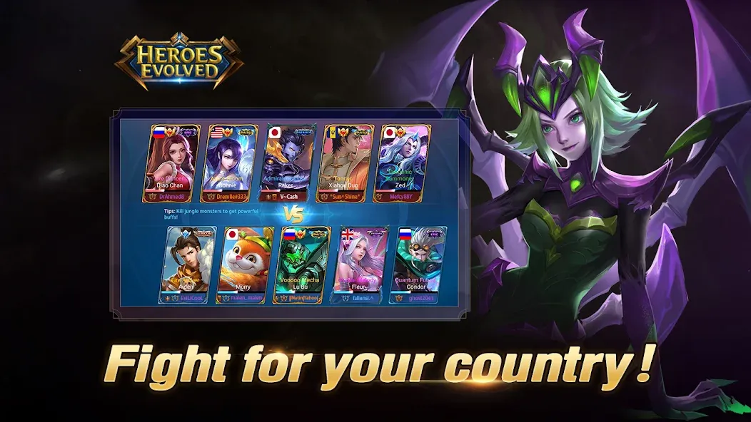 Heroes Evolved [MOD: бесконечные ресурсы и усиленные герои] — Скачать бесплатно (APK) — скриншот 3