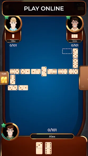 Скачать взлом Dominoes Online [MOD: без рекламы и бесконечные монеты] — скриншот 1