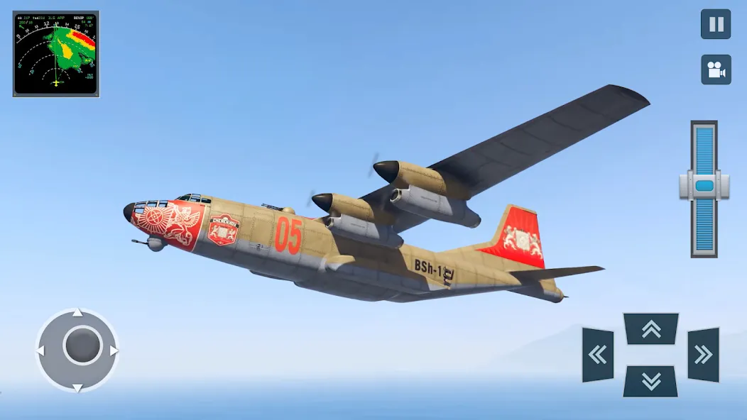 Взломанная Real Plane Flying Simulator [MOD: безлимитное топливо и все самолеты] на Андроид — скриншот 2