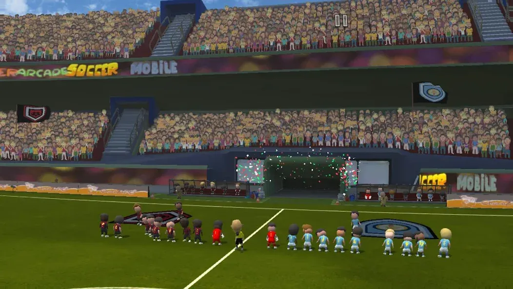 Super Arcade Soccer Mobile [MOD: безлимитные монеты и открытые команды] на Андроид — скриншот 3