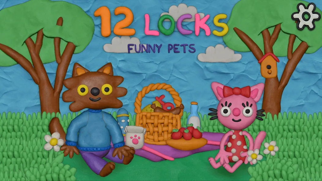 Взломанная 12 Locks Funny Pets [MOD: открыты все уровни и подсказки] на Андроид — скриншот 1