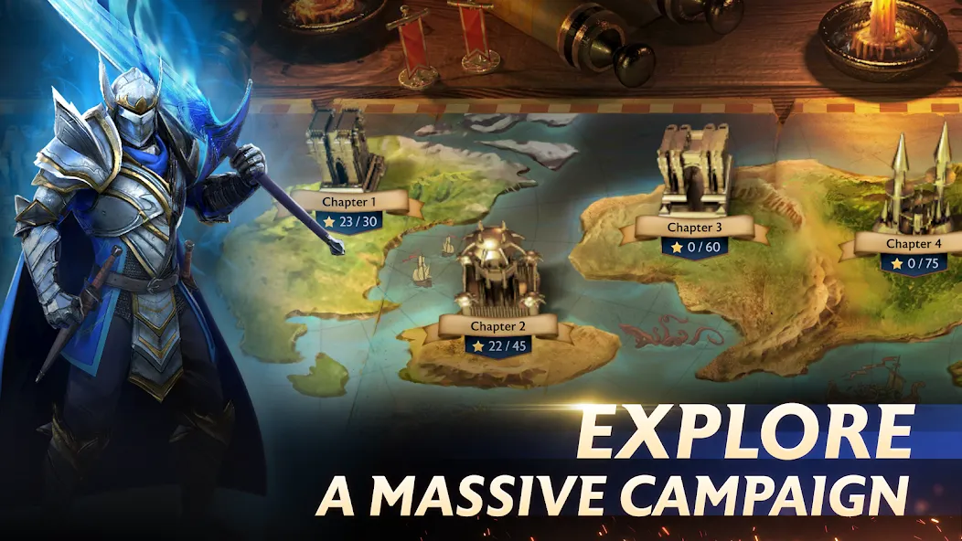 Towers and Titans [MOD: безлимитные ресурсы и усиленные герои] — Скачать бесплатно (APK) — скриншот 4