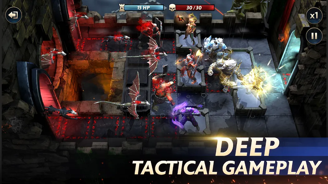 Towers and Titans [MOD: безлимитные ресурсы и усиленные герои] — Скачать бесплатно (APK) — скриншот 5