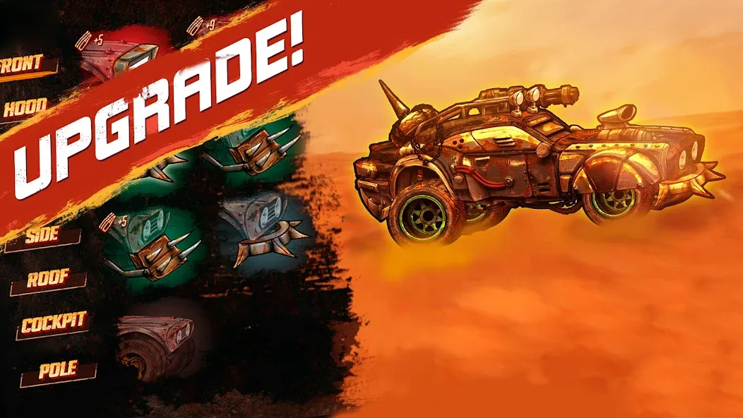 Скачать Road Warrior: Nitro Car Battle [MOD: безлимитное топливо и улучшенные машины] — скриншот 5