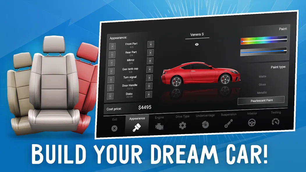 Car Company Tycoon [MOD: безлимитные деньги и все автомобили] (Бесплатно / APK) — скриншот 1