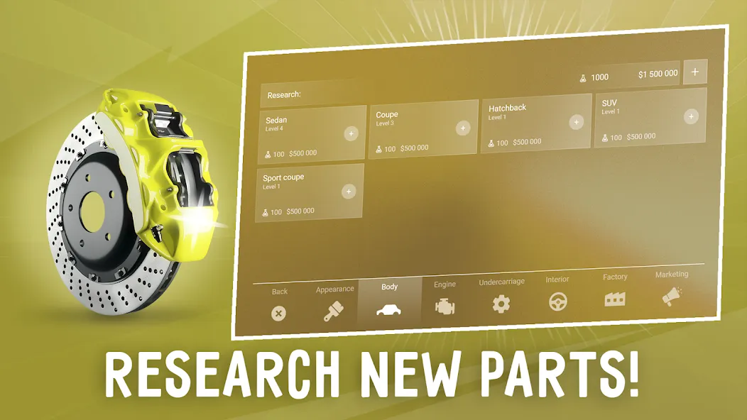Car Company Tycoon [MOD: безлимитные деньги и все автомобили] (Бесплатно / APK) — скриншот 3