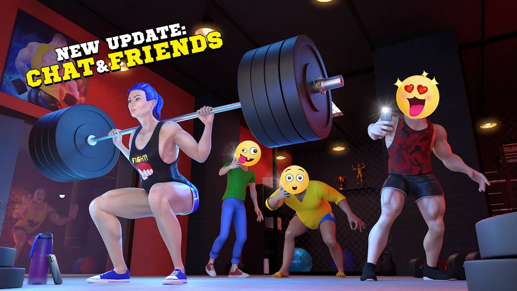 Fitness Gym Bodybuilding Pump [MOD: безлимитные деньги и энергия] последняя версия — скриншот 1