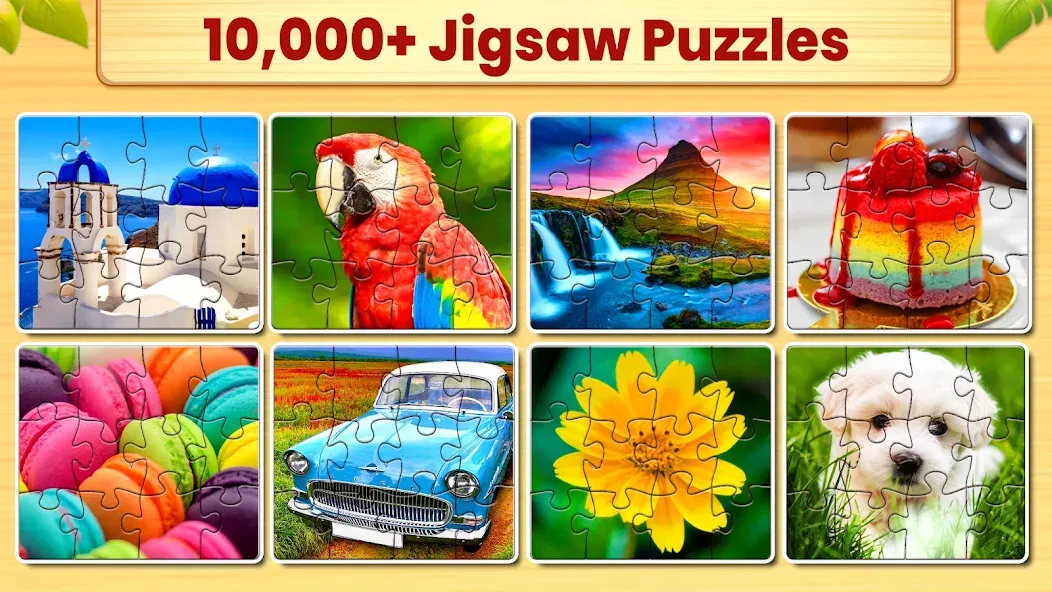 Скачать взлом Jigsaw Puzzles: Picture Puzzle [MOD: безлимитные подсказки и открыты все пазлы] — скриншот 2