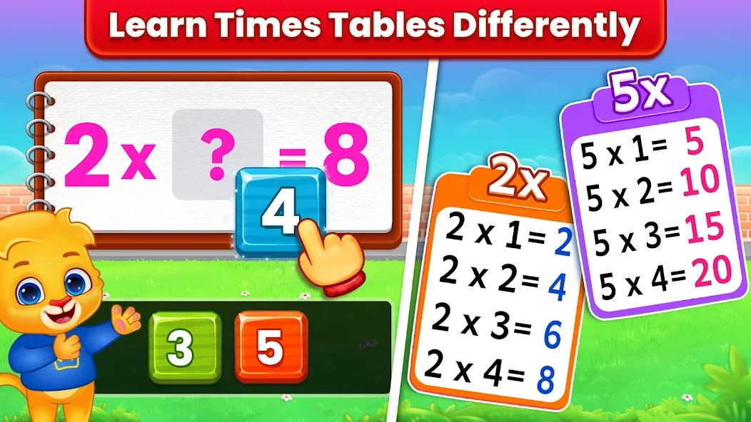 Kids Multiplication Math Games [MOD: без рекламы и все уровни открыты] на Андроид — скриншот 2