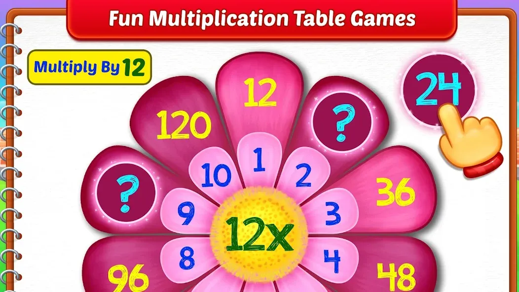 Kids Multiplication Math Games [MOD: без рекламы и все уровни открыты] на Андроид — скриншот 4