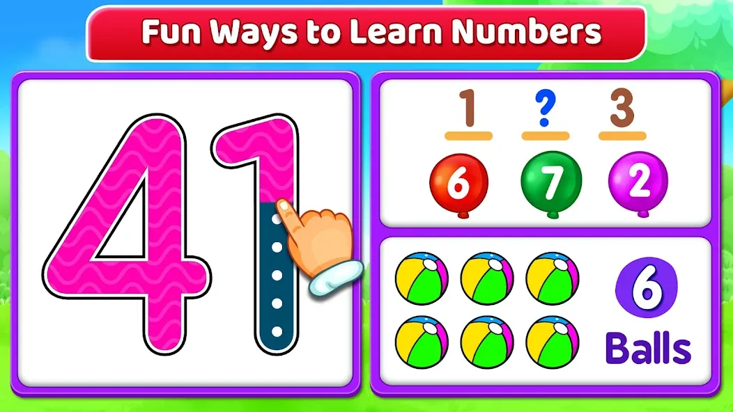 Скачать взлом 123 Numbers - Count & Tracing [MOD: все числа разблокированы и без рекламы] — скриншот 2