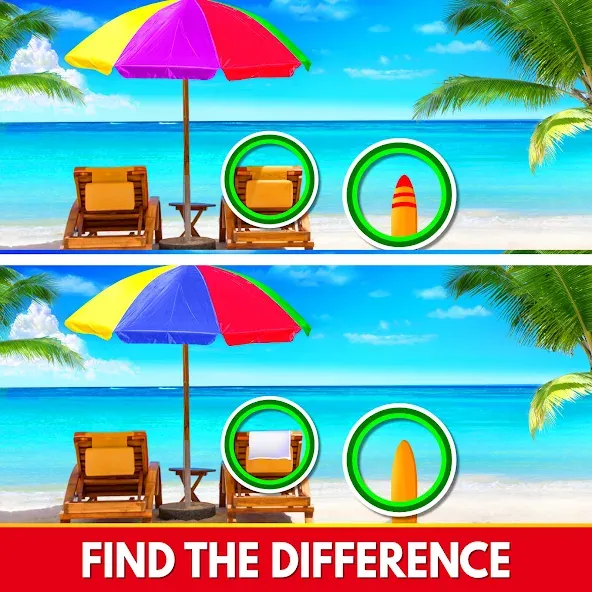 Скачать Find The Differences - Spot it [MOD: подсказки без ограничений и все уровни] — скриншот 1
