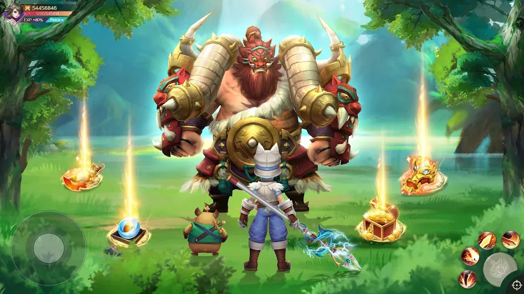 Взломанная Yong Heroes 2: Storm Returns [MOD: безлимитные ресурсы и мощное снаряжение] на Андроид — скриншот 4