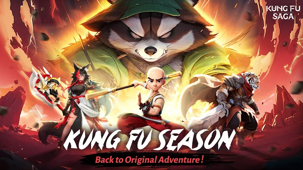 Скачать взлом Kung Fu Saga [MOD: безлимитные деньги и энергия] — скриншот 1