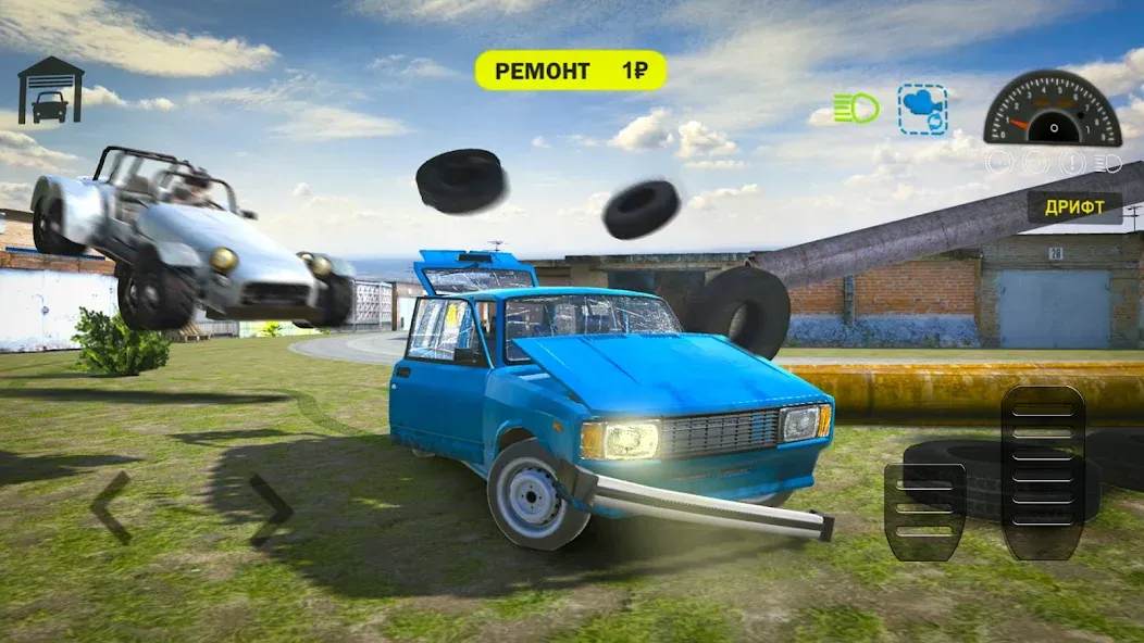 Скачать взлом Car Crash Racing - Russia [MOD: безлимитные деньги и топливо] — скриншот 4