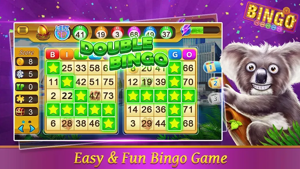 Взломанная Bingo Happy HD - Bingo Games [MOD: безлимитные билеты и бонусы] на Андроид — скриншот 3