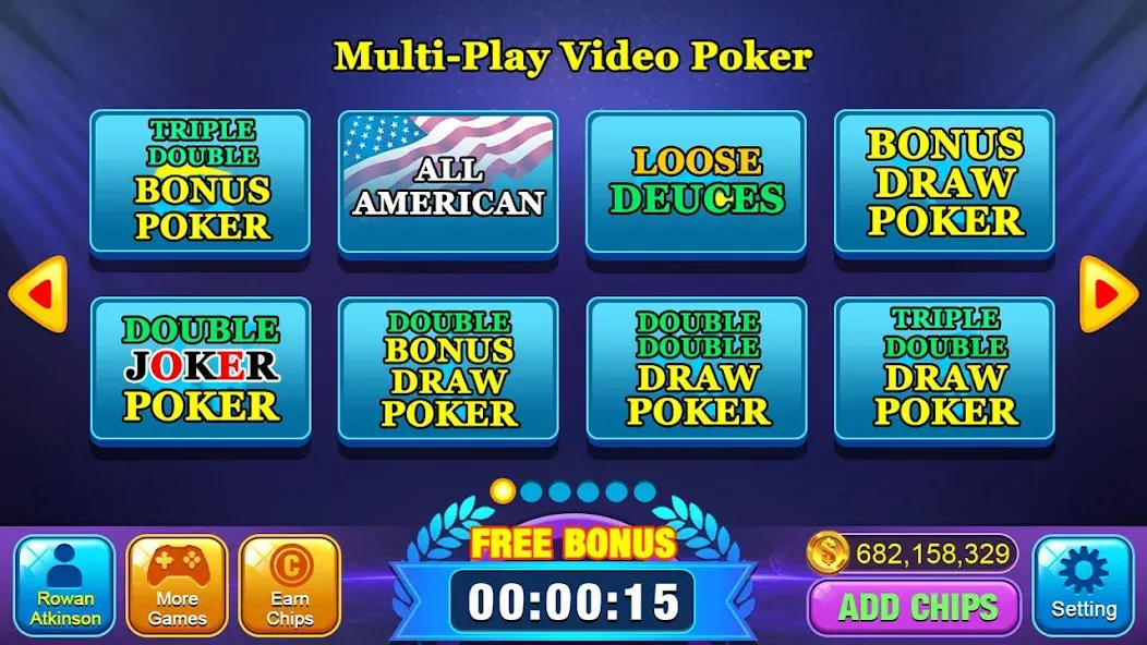 Video Poker Games - Multi Hand [MOD: много фишек и все руки открыты] — Скачать бесплатно (APK) — скриншот 2