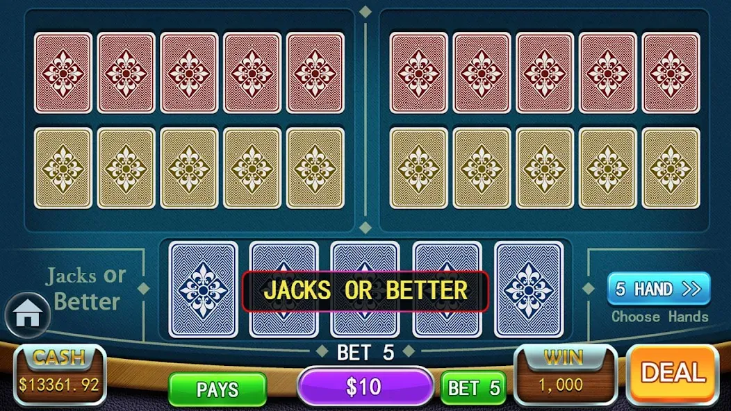 Video Poker Games - Multi Hand [MOD: много фишек и все руки открыты] — Скачать бесплатно (APK) — скриншот 4