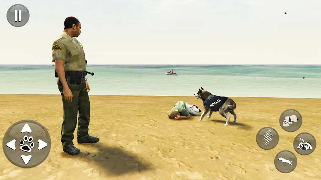 Toby Police Dog Sim: Dogs Game [MOD: много денег и открыты уровни] (Бесплатно / APK) — скриншот 3