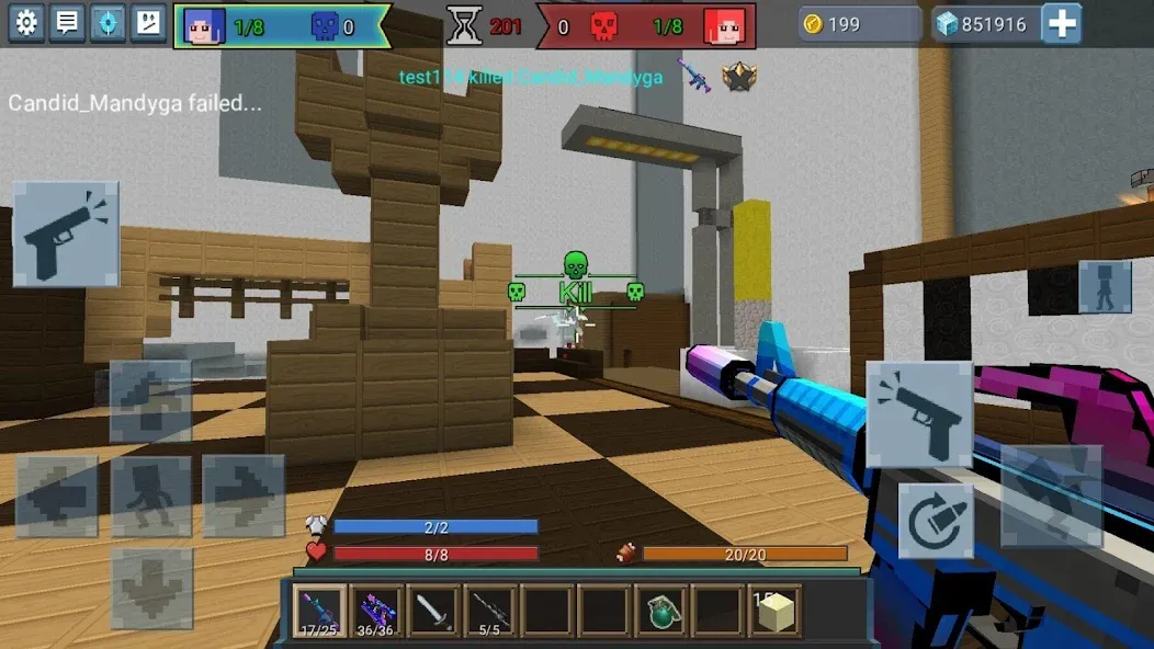 Build and Shoot [MOD: безлимитные ресурсы и оружие] на Андроид — скриншот 4